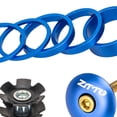 thumbnail image 3 of Espaciador de auriculares para bicicleta, aleación de aluminio, herramienta de repuesto de reparación duradera, horquilla delantera Azul Sharpla Espaciador de dirección de bicicleta, 3 of 8