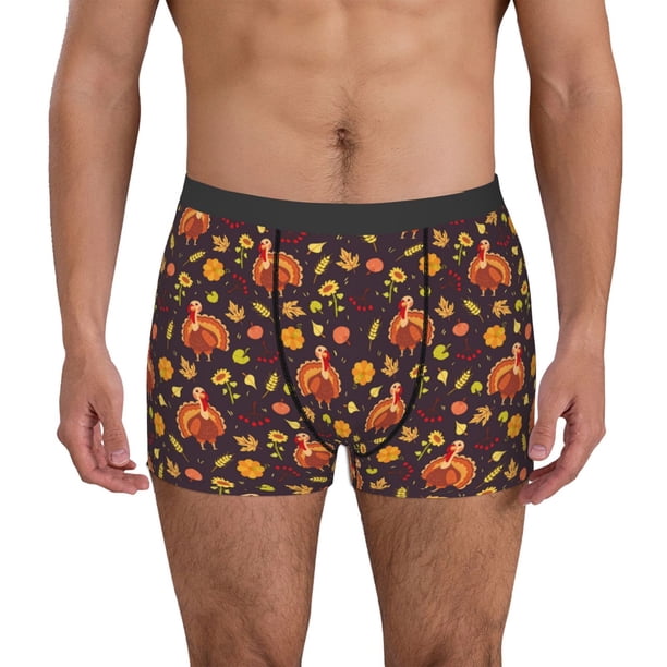 Fotbe Turkey Bird Calzoncillos Tipo Boxer con Bolsa de Soporte Total para Hombre, X-Temp Fresco, Transpirable y de Secado Rápido-X-Large