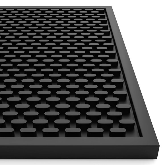 AXIESO Tapete de silicona para barra – Tapete de goteo resistente al calor y apto para alimentos de 1/2 pulgada de espesor – Tapetes contra derrames para encimera – Tapete de servicio para cocina, caf