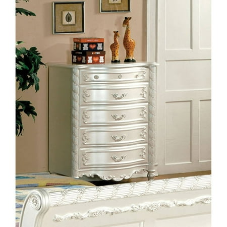 - Furniture of America Caity Traditional Youth Bedroom Chest, Pearl White