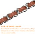 thumbnail image 4 of Unique Bargains Purse Chain Strap, 47' Purse Strap Shoulder Bag Replacement Strap(Dark Brown/Silver), 4 of 6