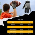thumbnail image 6 of HANDLANDY Youth Football Gloves, Sticky Wide Receiver Gloves for Kids & Adult, Black and White Stretch Fit Football Gloves, XS, 6 of 6