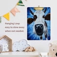 thumbnail image 6 of FMSHPON White Cow On Blue Oil Painting Clipboard Hardboard Wood Nursing Clip Board and Pull for Standard A4 Letter 13x9 inches, 6 of 7