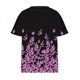 thumbnail image 4 of Fiudx Ofertas Del Día Blusas de Talla Grande para Mujer, Blusa con Cuello En V, Blusa Informal Holgada de Manga Corta de Verano, 4 of 5