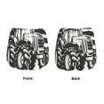 thumbnail image 3 of Wukai American Tractor Print Women' double-layer Shorts for Athletic Gym Running Shorts with Phone Pockets-X-Large, 3 of 7