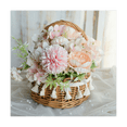 thumbnail image 4 of Woven Storage Basket and Ribbon Wedding Flower Baskets Wicker Rattan Garden Decor, 4 of 8