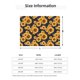 thumbnail image 5 of Fotbe Navy Blue Plaid Sunflower Manta de Franela con Estampado, Manta Ultrasuave para Cama, Sofá, Auto, Hipoalergénica y Antibolitas-50"x40", 5 of 6