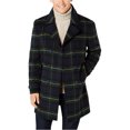 thumbnail image 1 of Tommy Hilfiger Mens Plaid Overcoat Dress, Green, 38, 1 of 1