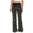 thumbnail image 5 of HDE Womens Pajama Pants Wide Leg Sleepwear Casual Loose Lounge Pant PJ Bottoms Elfed Up 4X, 5 of 6