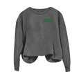 thumbnail image 1 of Nouveau & Tendance! FUNUONY T-Shirt de la Saint-Patrick Mode Décontractée Imprimé Floral Col Rond Manches Longues Chandail en Molleton Gris Foncé L, 1 of 9