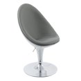 thumbnail image 1 of Fauteuil ellipse moderne Mod de CorLiving en cuir reconstitué, 1 of 7