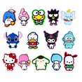 thumbnail image 2 of Sandalias de jardín de Hello Kitty para niños, dijes de zapatos Sanrio, decoración de zapatos de cocodrilo, hebilla de animales, accesorios, regalos al por mayor, 1 pieza, 2 of 2