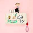 thumbnail image 3 of MINISO ​Snoopy Silicone Cosmetic Bag Beige - Snoopy Character Design, Waterproof Zipper Pouch with Firm Nylon Rope​, 3 of 14