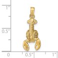 thumbnail image 2 of 14K Yellow Gold Lobster Pendant, 2 of 2