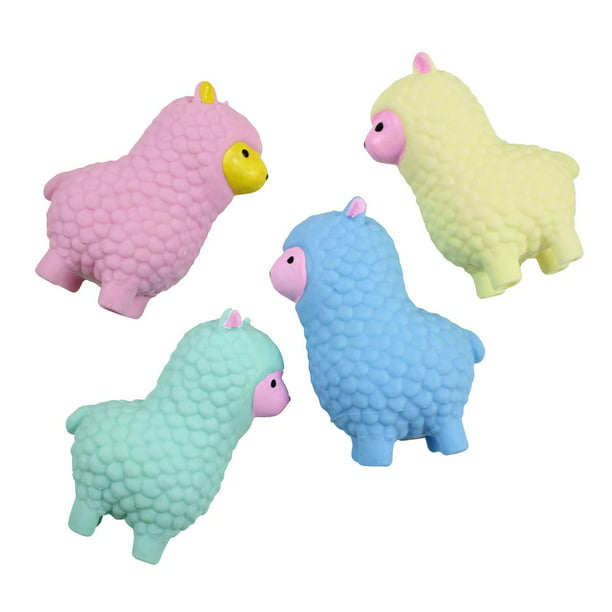 4 Large Alpaca Llama Soft Fluff- Filled Squeeze Stress Balls Squishy Toy Sensory Fidget Squeezey Sensory Squeeze Balls OT - Walmart.com