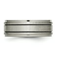 thumbnail image 4 of Titanium Enameled Flat 8mm Satin & Polished Band, 4 of 9