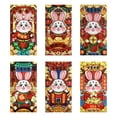 thumbnail image 1 of pitrice China-Chic Creative Folding Cartoon New Year Lucky Seal Rabbit Red Bag, 1 of 1
