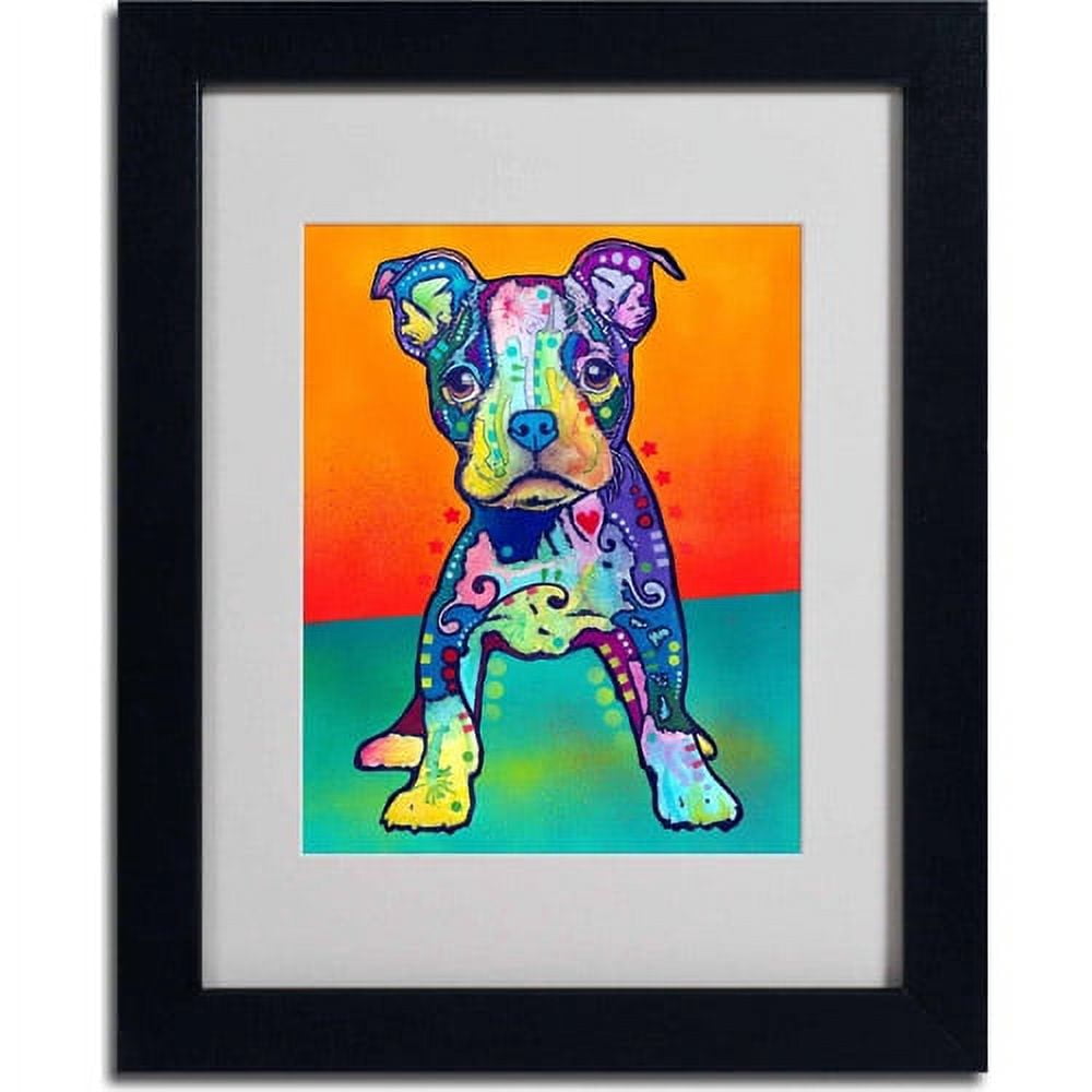 Trademark Fine Art "On My Own" Canvas Art by Dean Russo, Black Frame