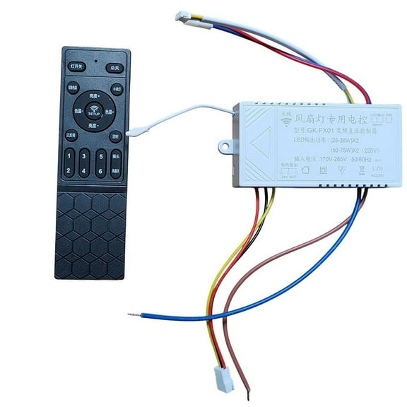 LED Ceiling Fan Remote Control 6-Speed Dimming Variable Frequency DC Controller