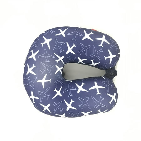 Bookisbunny Ultralight Micro Beads U Shaped Travel Neck Pillow Head Airplane Flower Print Sleep Support Cushion