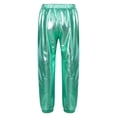 thumbnail image 2 of Alvivi Kids Girls Glossy Metallic Dance Pants Hip Hop Trousers Dancewear 6-16 Blue Green 6, 2 of 7
