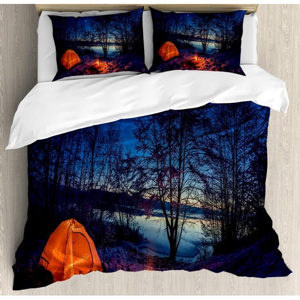 Juegos de Fundas Nórdicas, Tienda de Invierno Campamento de Noche Naturaleza Exploración Senderismo
