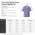thumbnail image 5 of Sikiie flower Skull starry sky Men's Wrinkle Free Untucked Cuban Shirt Business Casual Button Down Shirts Short Sleeve ShirtX-Large, 5 of 5