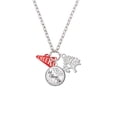 thumbnail image 2 of Delight Jewelry Acrylic 3/4" Red Cheer Megaphone Let Things Go Fall Zoey Charm Necklace, 28", 2 of 4