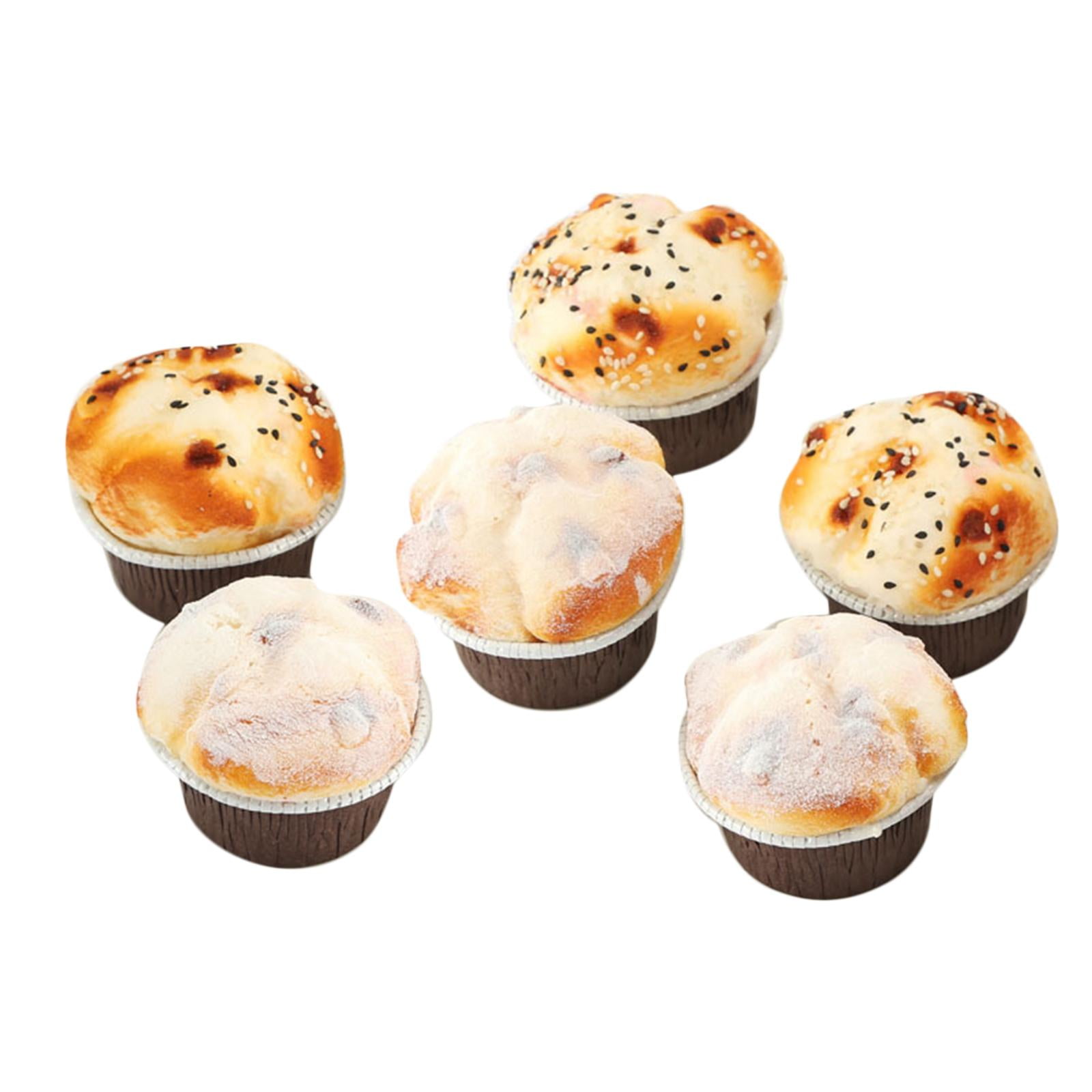 Simulation Cake 6 Pieces Realistic Simulation Cakes Lifelike Fake Cooked Cakes ...