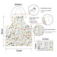 thumbnail image 7 of Pioneer Flower Floral Print Pattern Apron-Garden Aprons for Women with Pockets-Cotton Linen Waterproof Kitchen Cooking Gardening Aprons Adjustable for Kitchen,Cooking,BBQ and Salon 33x27 Inch, 7 of 7