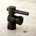 thumbnail image 3 of Kingston Brass CC44102DL 1/2" FIP x 1/2" or 7/16" Slip Joint Angle Stop Valve, Polished Brass, 3 of 5