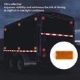 thumbnail image 4 of 4pcs Rectangular Reflectors Highly Reflective Safety Posts Reflectors Enhance Visibility for Trailer Truck Motorcycle with Easy Installation for Fence Gate, 4 of 7