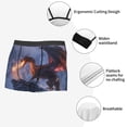 thumbnail image 3 of Susaid Winter Fire Dragon Print Men's Mesh Boxer Briefs Cooling Breathable Sports Underwear Wide Waistband Boxer Briefs W/Fly-X-Large, 3 of 5