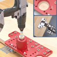 thumbnail image 5 of 2in1 Door Handle Shelf Pin Drilling Guide Jig Woodworking Hinge Drilling Locator Hinged Cabinet Door Hole Puncher Jig B, 5 of 5