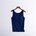 thumbnail image 4 of Womens Tops Tank Tops with In Bra Summer Basic Padded Yoga Shirt Shelf Bras Workout Camisole Casual Undershirt, 4 of 6