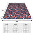 thumbnail image 3 of Lsque sea animals Pattern Fuzzy Fleece Throw Blanket Extra Large,Super Soft,Fluffy and Warm Blankets for Couch,Bed,All Season Use-50"x40", 3 of 7
