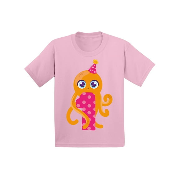 12 Months Baby Birthday - Cute Baby Boy Baby Girl Shirt - Octopus Tee