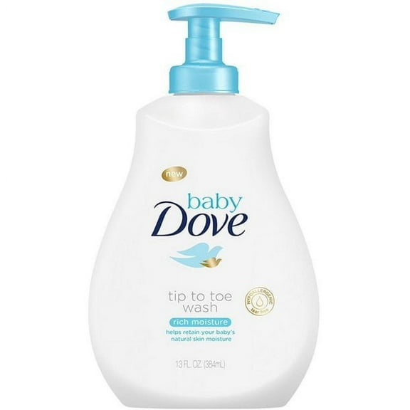 Baby Dove Tip to Toe Wash, Rich Moisture 13 oz (Pack of 3)