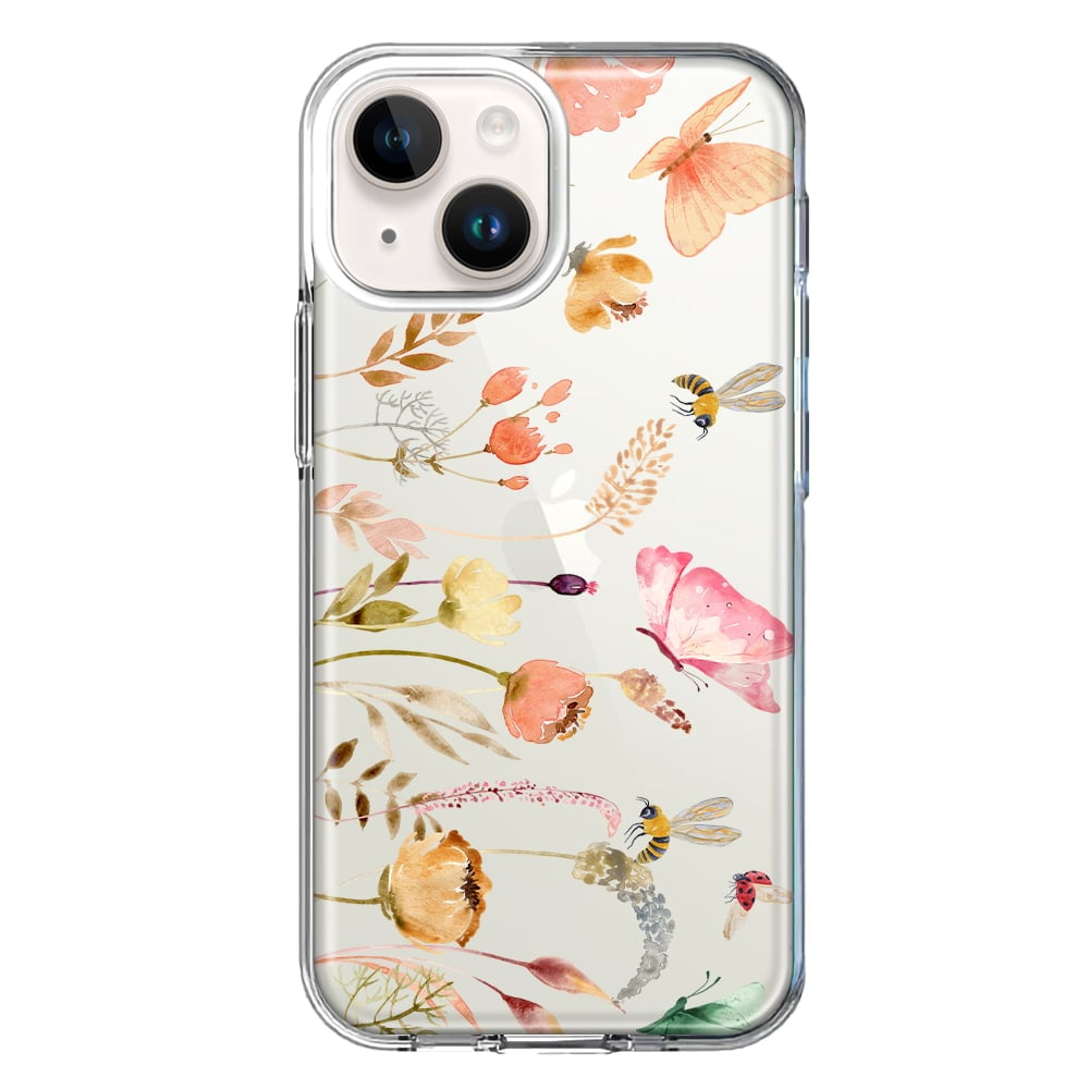 MUNDAZE Apple iPhone 14 Shockproof Clear Hybrid Protective