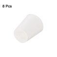 thumbnail image 3 of Uxcell 8Pack Tapones de Caucho Sólido, Blanco 3# Tapones de Laboratorio Conic, Sello de Tubo, 23x17x26mm, 3 of 6