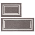 thumbnail image 4 of JAATOP Non-Slip Kitchen Mats, 20"x 32" + 20"x 48" Absorbent Kitchen Rug Set of 2, Washable Mat for Kitchen, Brown, 4 of 8