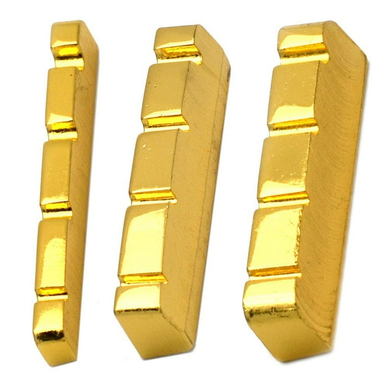 Gold plated clearance bass strings