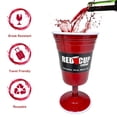 thumbnail image 3 of Copas de vino reutilizables Red Cup Living, 414 ml, paquete de 4, 3 of 9