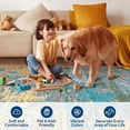 thumbnail image 4 of 8x10 Area Rugs Modern Abstract Faux Wool Rug Ultra-Soft Low Pile Accent Rug Stain Resistant Carpet Machine Washable Rugs for Bedroom with Non Slip Backing, 4 of 7