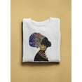 thumbnail image 2 of Sketch Of A Woman And A Turban Sweatshirt Women -Image by Shutterstock, Female Medium, 2 of 4
