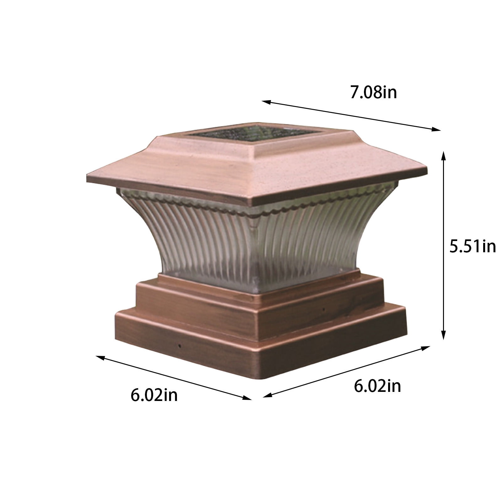 Solar Post Lights, Outdoor Fence Cap Light, Patio Garden Decoration, Light-Controlled Induction, Perfect for Gate and Staircase Lighting