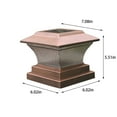 thumbnail image 3 of TaTaai Solar Post Cap Lights, Fence Post Solar Lights, Waterproof Outdoor Post Lights for Garden Patio Porch, Vinyl Posts, 3 of 8