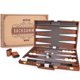 thumbnail image 1 of Set de backgammon AMEROUS Classic de 18 pulgadas con funda de piel, 1 of 8