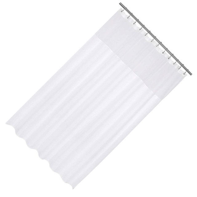 Moyic Cortina de ducha impermeable, cortina de baño duradera y elegante, lujosa, fácil de instalar, cortinas de ducha impermeables Juegos de accesorios de baño blanco 180*180cm
