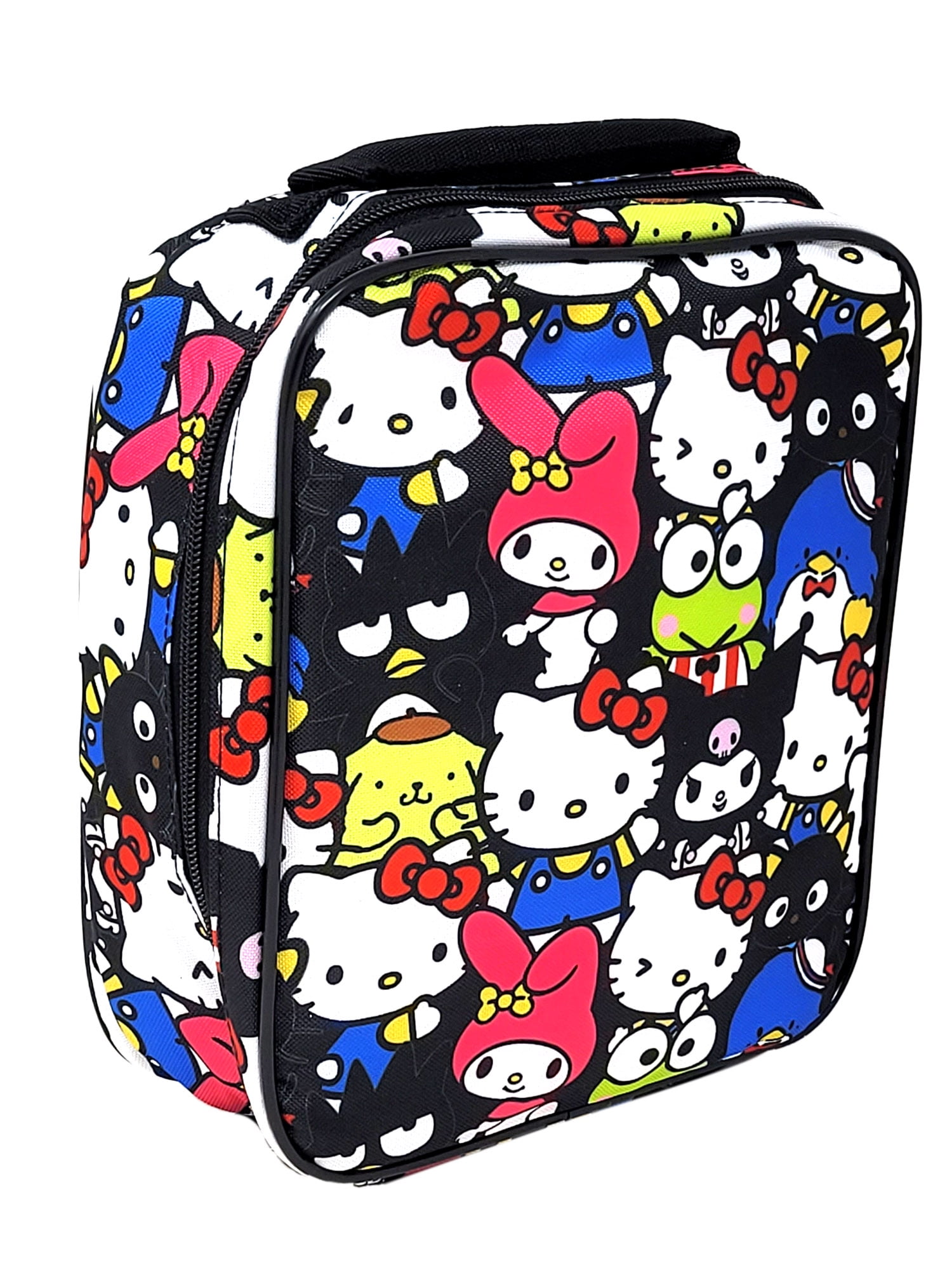 Hello Kitty Insulated Lunch Bag Keroppi Kuromi Melody Sanrio Sam Girls  Black 